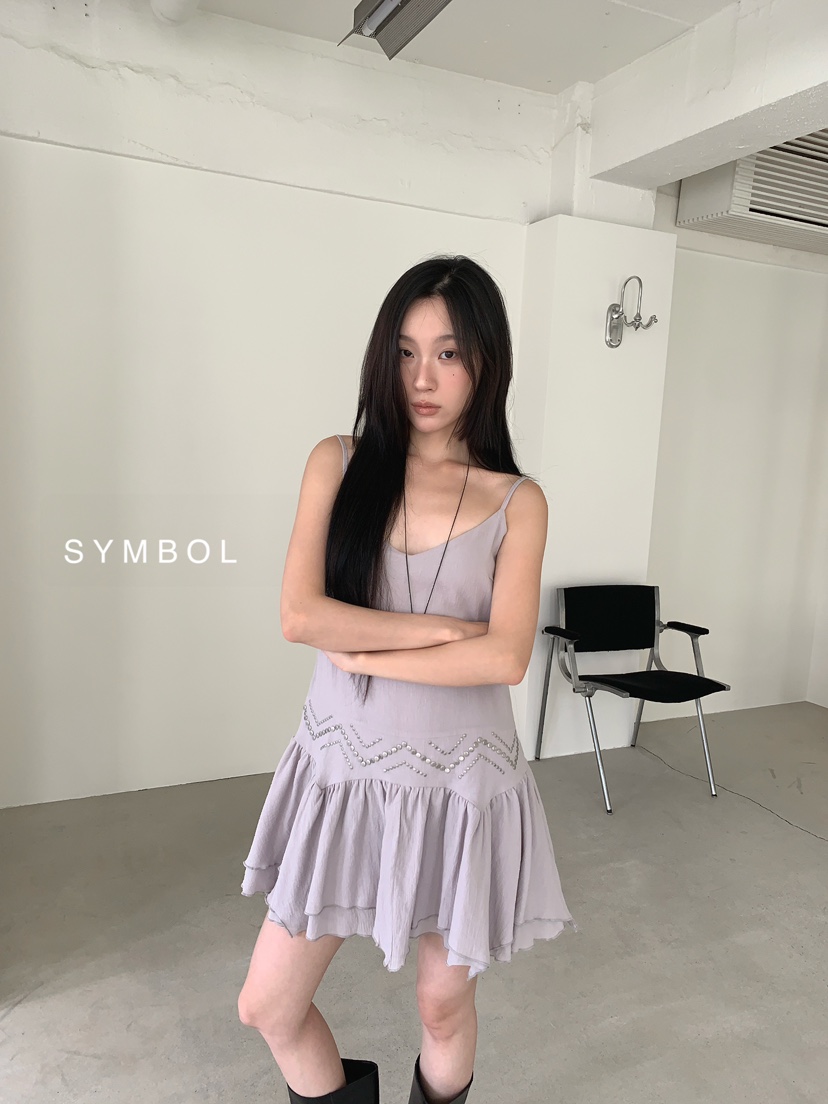 SYMBOL韓國代購女士新款真品時尚休閑熱賣26夏季人氣連衣裙SYMBOL連衣裙