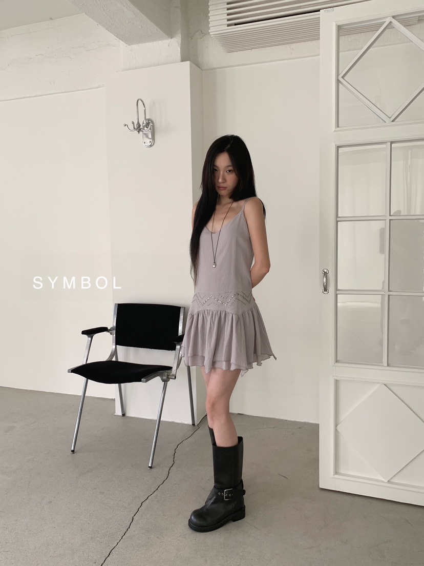 SYMBOL韓國代購女士新款真品時尚休閑熱賣26夏季人氣連衣裙SYMBOL連衣裙