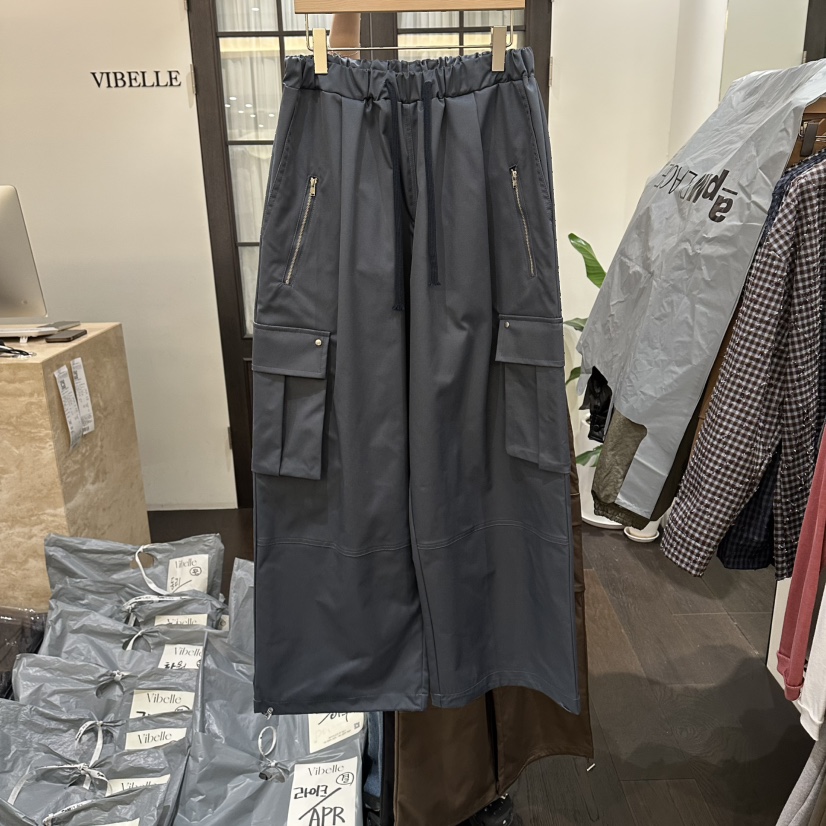 VIBELLE韓國直郵女士新品真品推薦人氣休閑熱賣休閑褲拉鏈VIBELLE休閑褲圖色2