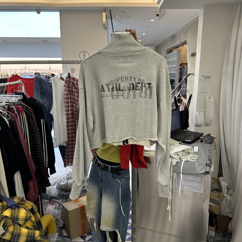 AMOUR東大門實拍女士新品人氣時尚推薦26夏季真品夾克拉鏈AMOUR夾克