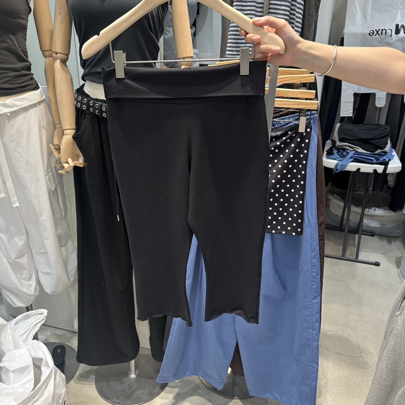 W.FATAL韓國代購女裝新品熱賣推薦休閑時尚打底褲鯊魚褲W.FATAL打底褲/鯊魚褲圖色2黑色