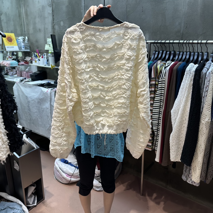RUNWAY-런웨이東大門實拍女裝新品熱賣26夏季襯衫蕾絲衫RUNWAY-런웨이襯衫/蕾絲衫