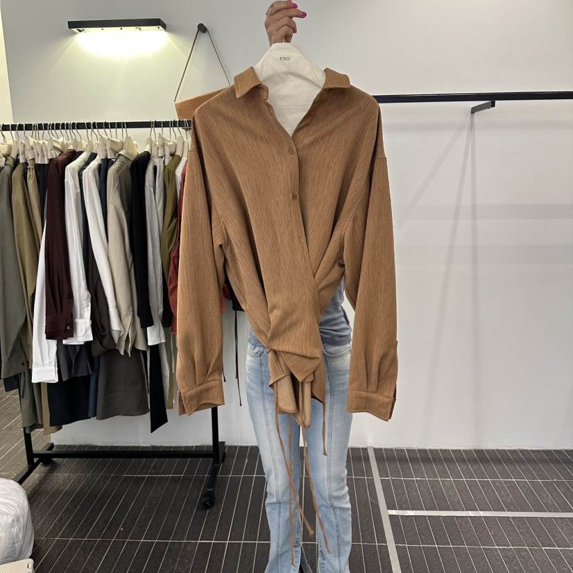 FIND-P東大門實拍女裝新品26夏季人氣熱賣休閑襯衫蕾絲衫FIND-P襯衫/蕾絲衫圖色2