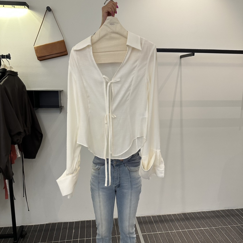 FIND-P韓國直郵女裝新品休閑人氣熱賣時尚真品襯衫蕾絲衫FIND-P襯衫/蕾絲衫圖色1