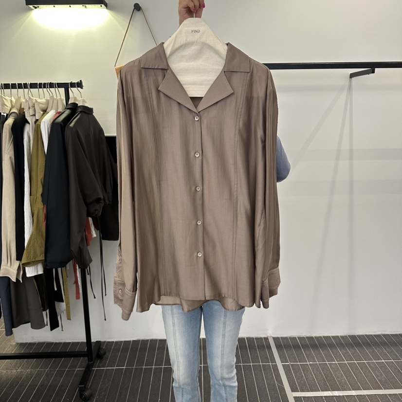 FIND-P東大門代購女裝新品休閑推薦真品26夏季襯衫蕾絲衫FIND-P襯衫/蕾絲衫圖色2