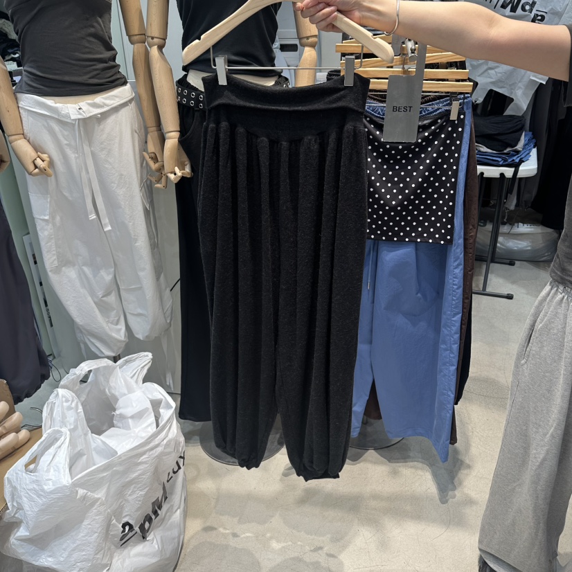W.FATAL韓國代購女士新品時尚真品推薦休閑休閑褲安哥拉W.FATAL休閑褲圖色2黑色