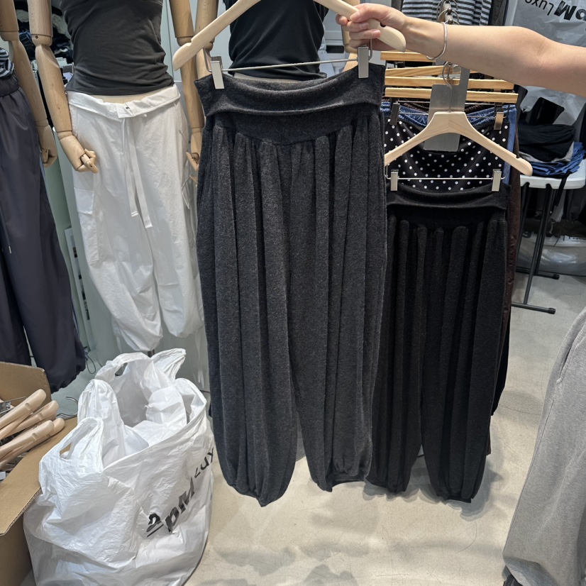W.FATAL韓國代購女士新品時尚真品推薦休閑休閑褲安哥拉W.FATAL休閑褲圖色3墨色
