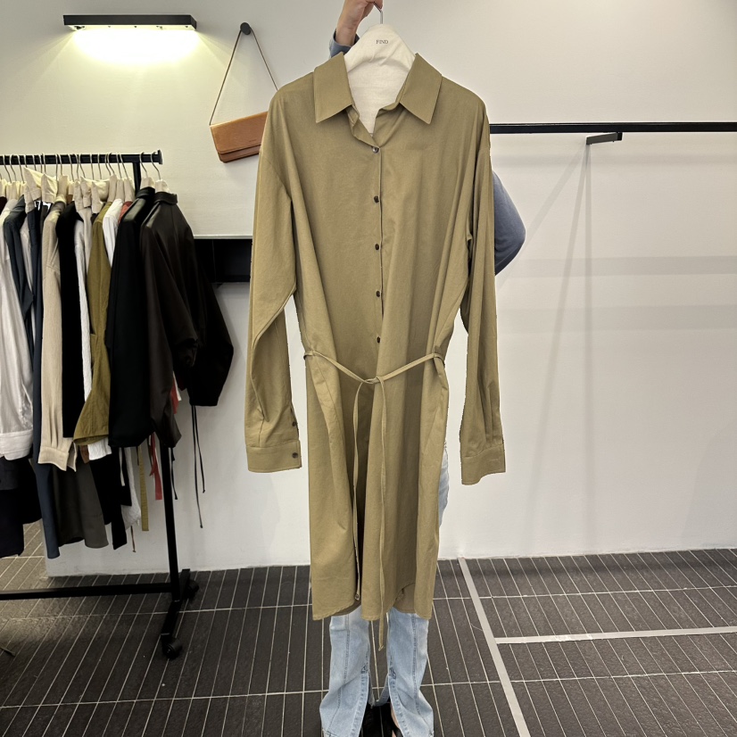 FIND-P東大門代購女士新款真品推薦人氣時尚連衣裙含腰繩FIND-P連衣裙圖色1