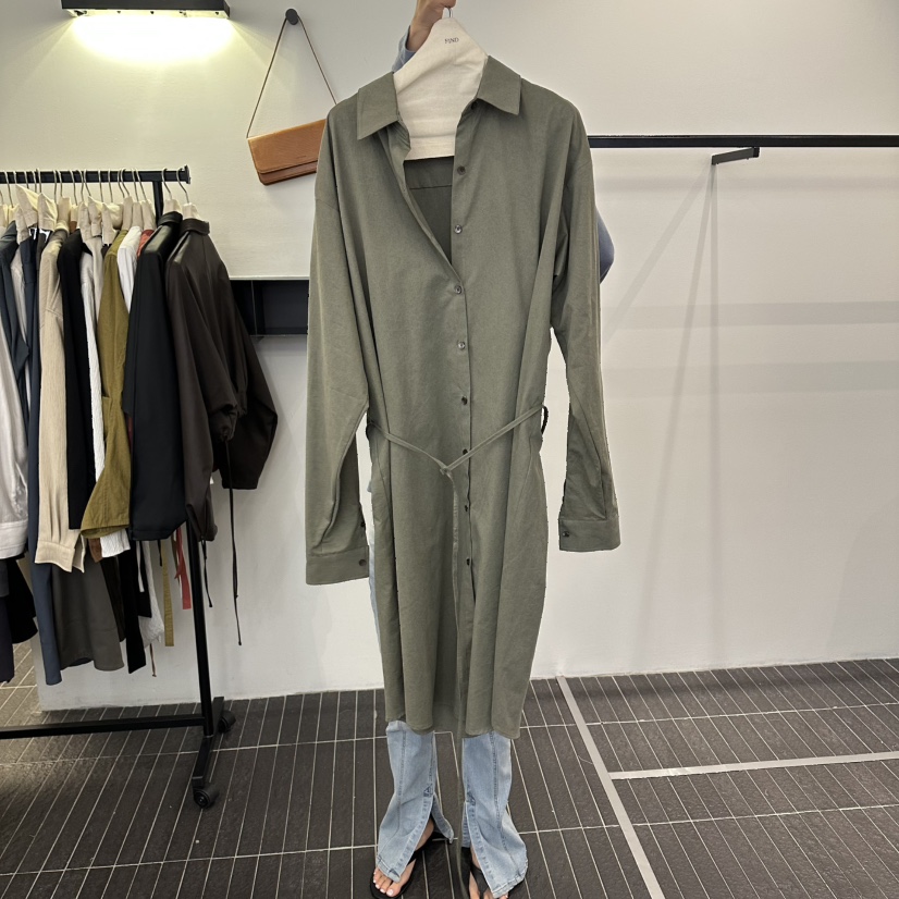 FIND-P東大門代購女士新款真品推薦人氣時尚連衣裙含腰繩FIND-P連衣裙圖色3