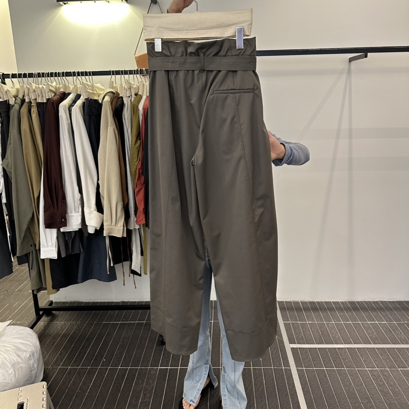 FIND-P東大門代購女裝新品休閑熱賣26夏季人氣休閑褲含腰帶FIND-P休閑褲