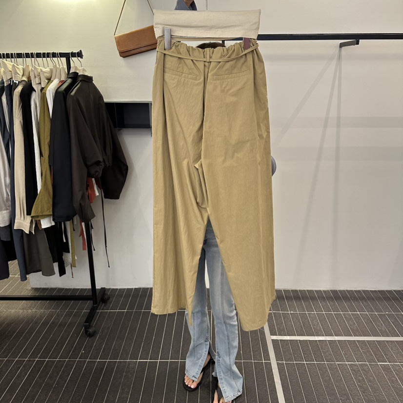 FIND-P東大門代購女士新款真品推薦人氣休閑褲含腰繩紐扣FIND-P休閑褲