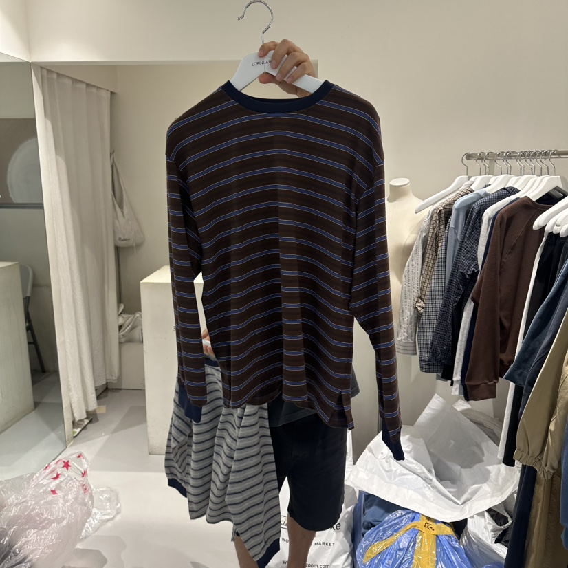 LORING RE I東大門實拍女士新品26夏季真品熱賣長袖T恤LORING RE-I/BARE長袖T恤圖色2