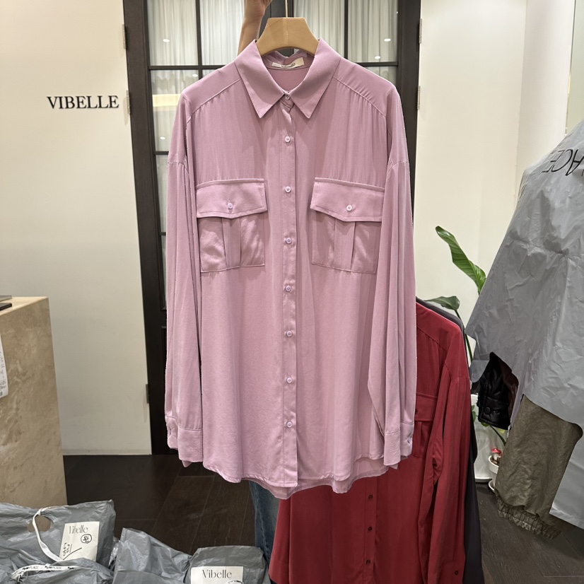 VIBELLE東大門代購女士新品熱賣時尚真品26夏季襯衫蕾絲衫VIBELLE襯衫/蕾絲衫圖色2