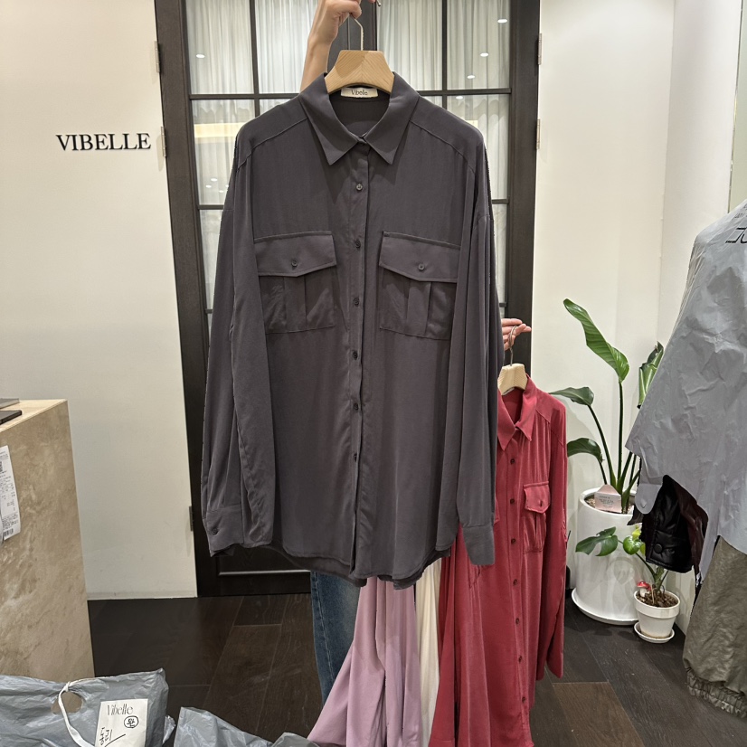 VIBELLE東大門代購女士新品熱賣時尚真品26夏季襯衫蕾絲衫VIBELLE襯衫/蕾絲衫圖色4
