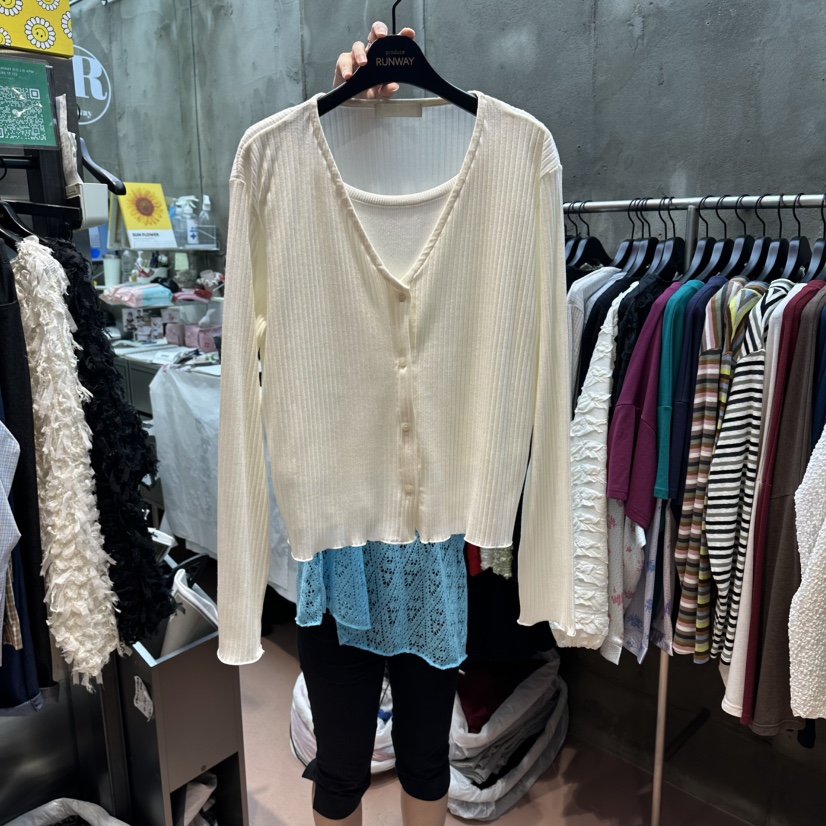 RUNWAY-런웨이東大門代購女裝新品時尚推薦真品熱賣長袖T恤RUNWAY-런웨이長袖T恤圖色1