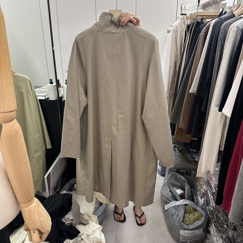 WRITTEN BY韓國代購女士新品休閑推薦真品人氣長款風衣高領WRITTEN BY長款風衣