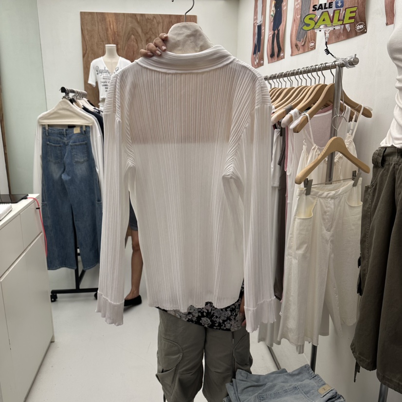 CHAV韓國代購女士新品真品人氣熱賣26夏季時尚襯衫蕾絲衫CHAV襯衫/蕾絲衫