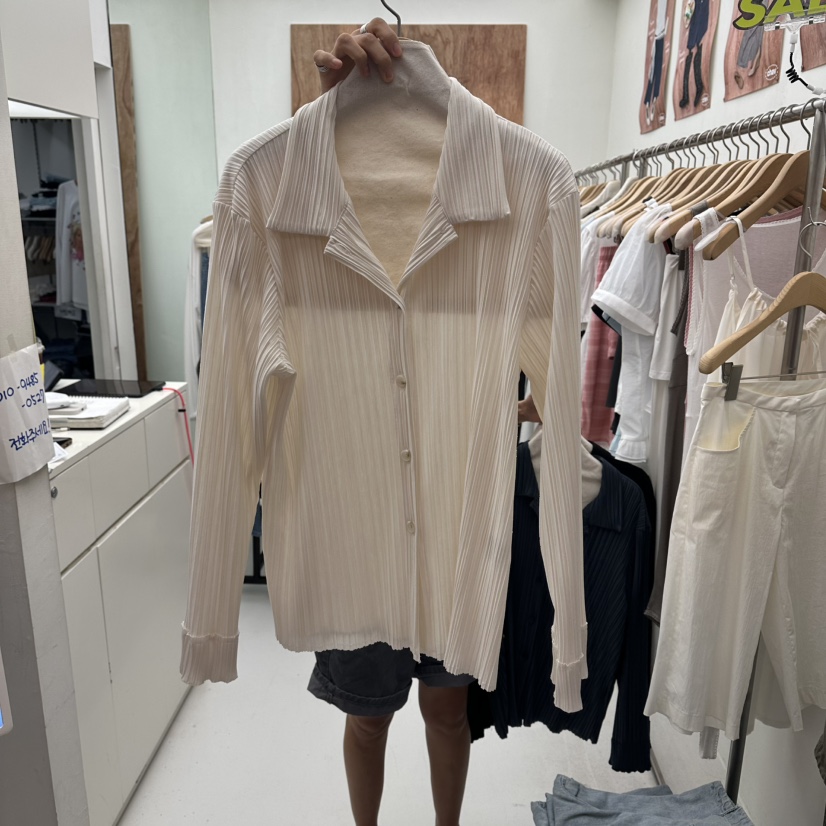 CHAV韓國代購女士新品真品人氣熱賣26夏季時尚襯衫蕾絲衫CHAV襯衫/蕾絲衫圖色2米色