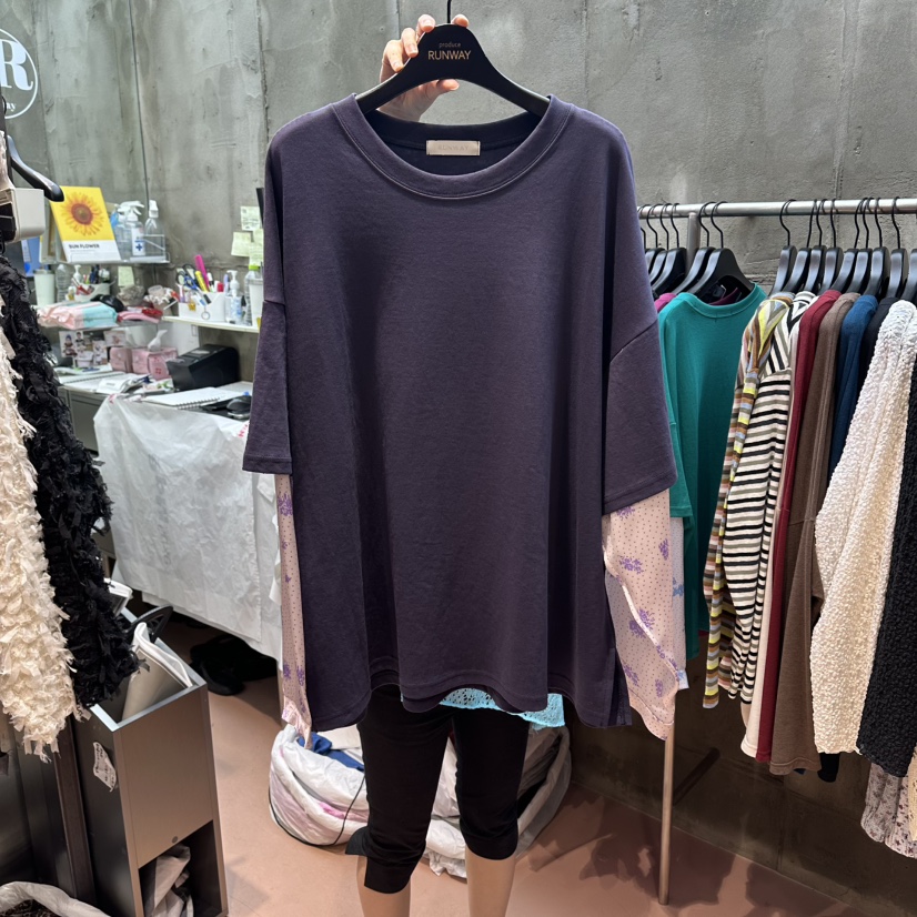 RUNWAY-런웨이東大門實拍女士新款真品人氣推薦26夏季長袖T恤RUNWAY-런웨이長袖T恤圖色1