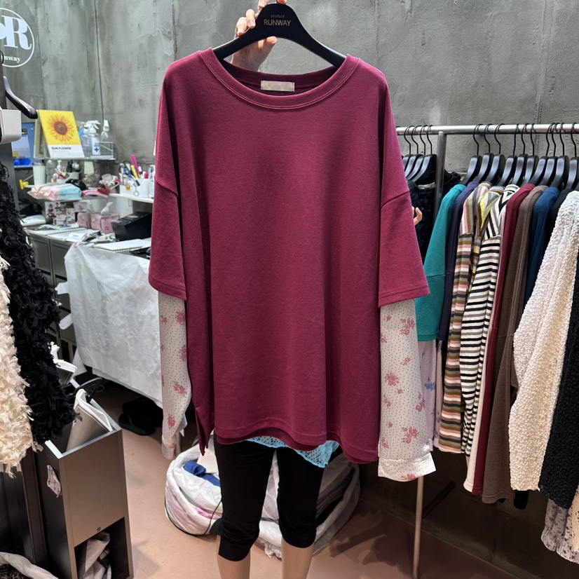 RUNWAY-런웨이東大門實拍女士新款真品人氣推薦26夏季長袖T恤RUNWAY-런웨이長袖T恤圖色3