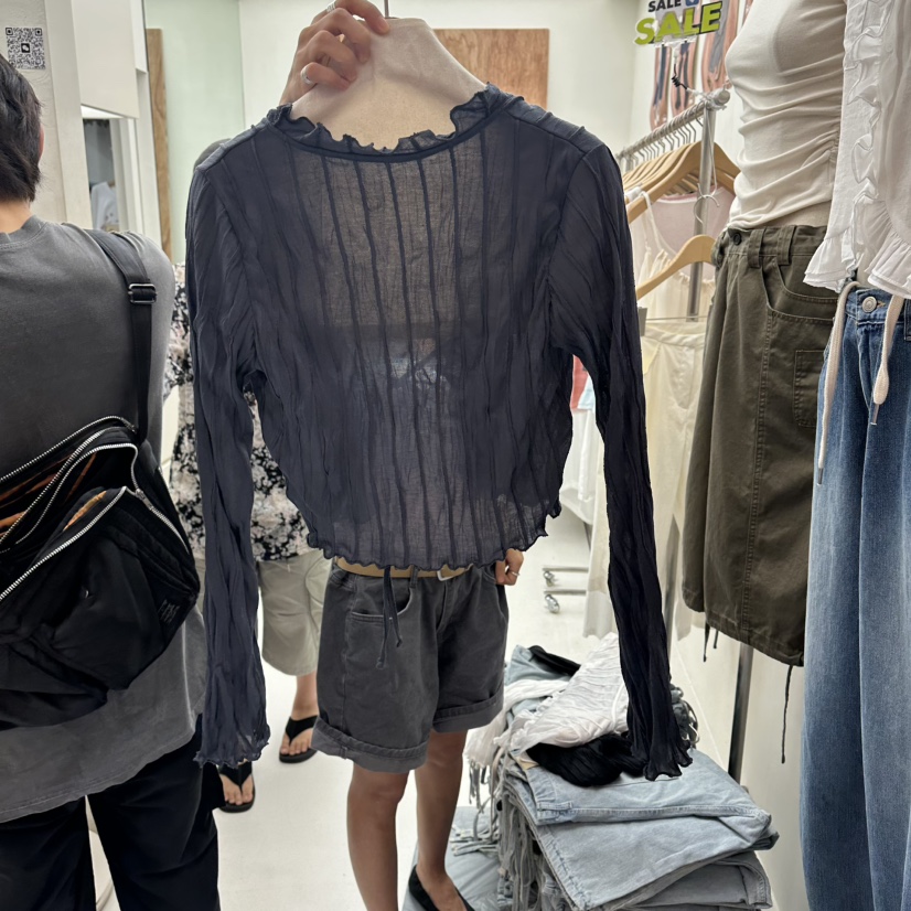 CHAV東大門代購女裝新品真品熱賣26夏季時尚推薦襯衫蕾絲衫CHAV襯衫/蕾絲衫