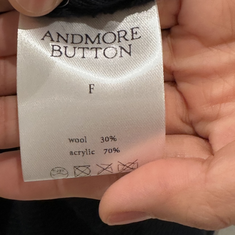 ANDMORE BUTTON韓國代購女裝新款26夏季吊帶背心羊毛無袖ANDMORE BUTTON吊帶/背心