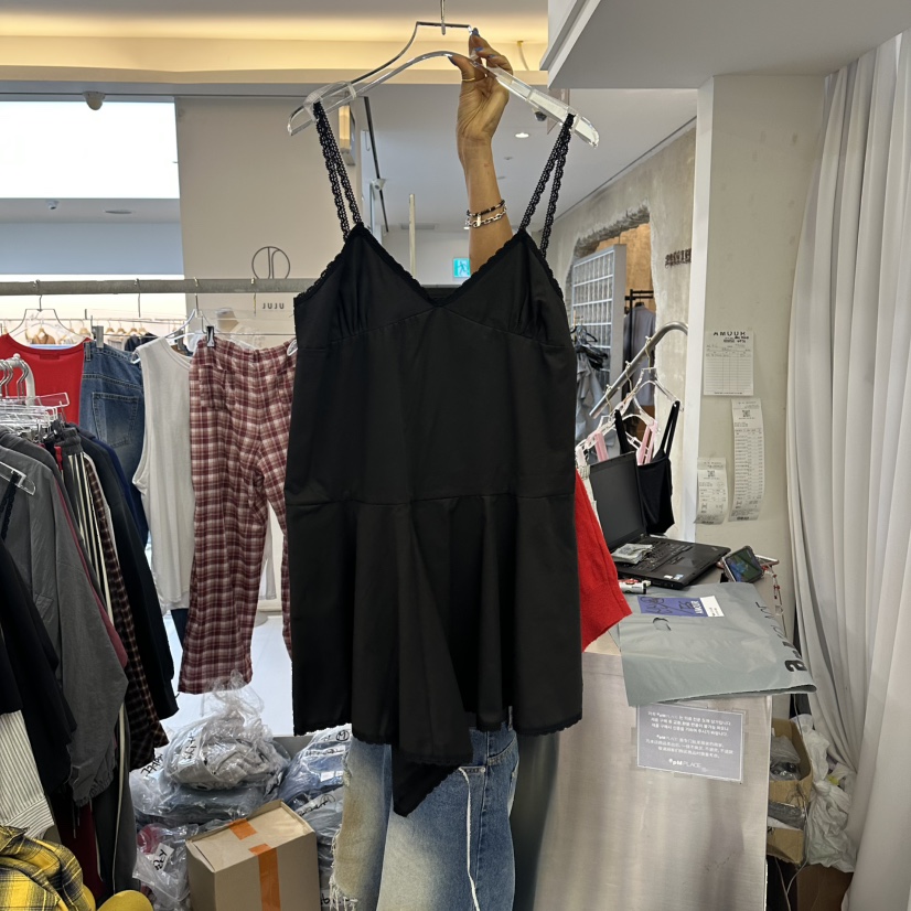 AMOUR東大門代購女裝新品26夏季時尚熱賣真品休閑連衣裙多層AMOUR連衣裙圖色2