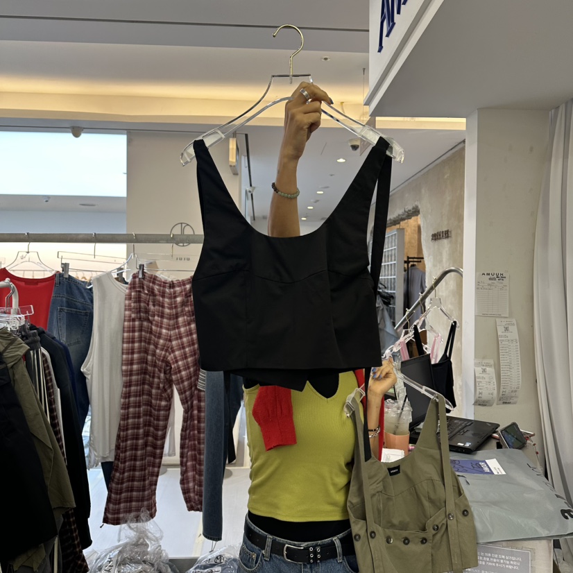 AMOUR東大門代購女士新款真品推薦26夏季熱賣休閑吊帶背心AMOUR吊帶/背心圖色2