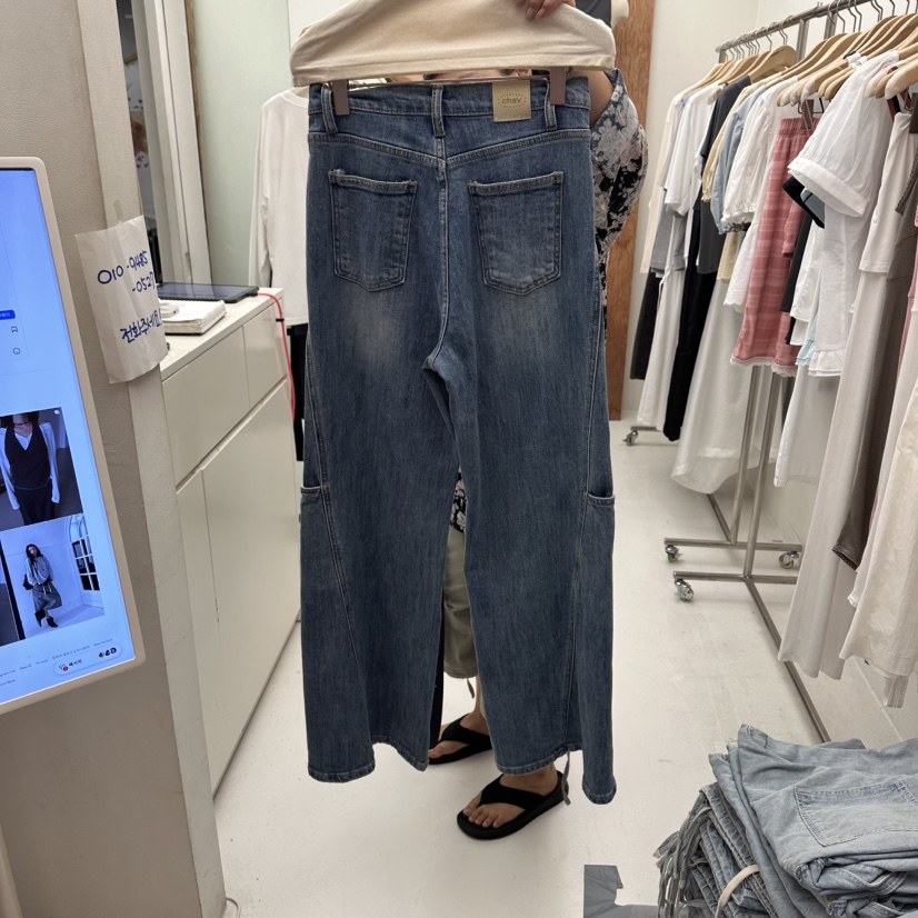 CHAV東大門直郵女士新品熱賣26夏季推薦人氣時尚休閑牛仔褲CHAV牛仔褲