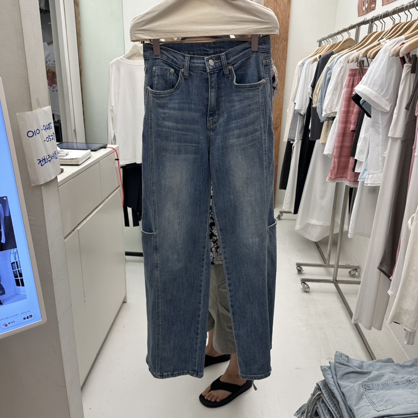 CHAV東大門直郵女士新品熱賣26夏季推薦人氣時尚休閑牛仔褲CHAV牛仔褲圖色1