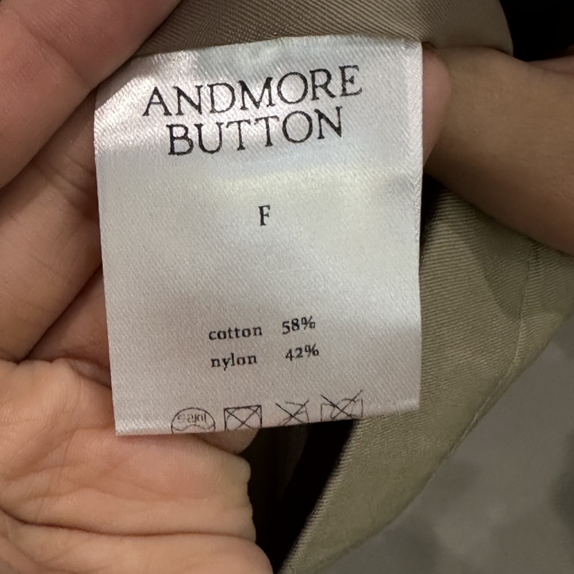 ANDMORE BUTTON東大門代購女裝新款休閑26夏季夾克含腰帶ANDMORE BUTTON夾克