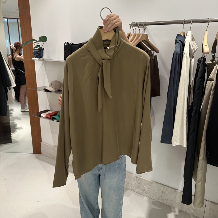 ANDMORE BUTTON韓國代購女士新款真品人氣襯衫蕾絲衫圍巾ANDMORE BUTTON襯衫/蕾絲衫圖色3