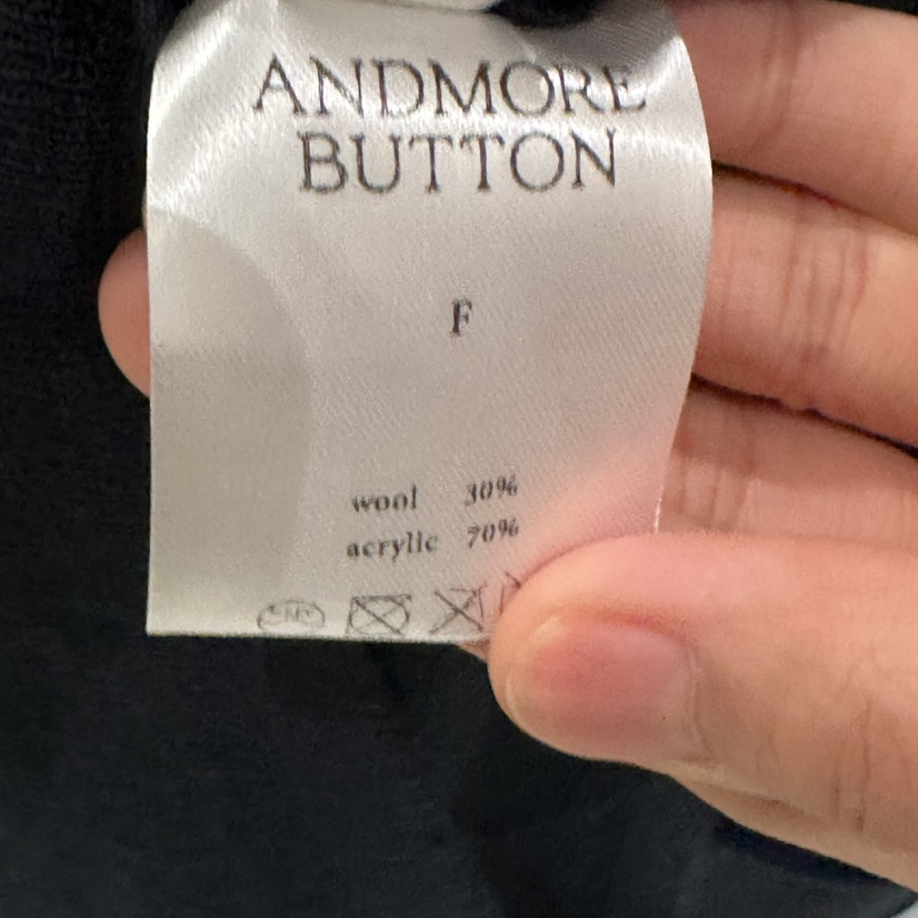 ANDMORE BUTTON東大門實拍女裝新款時尚人氣推薦針織衫羊毛ANDMORE BUTTON針織衫