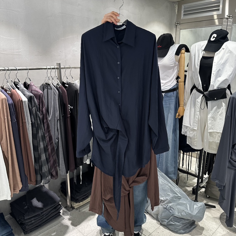 HERTZ-P韓國直郵女士新品26夏季推薦休閑襯衫蕾絲衫纖維HERTZ-P襯衫/蕾絲衫圖色1