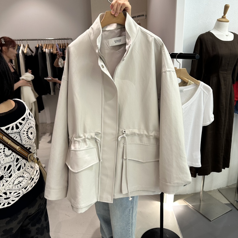 ANDMORE BUTTON韓國直郵女裝新款推薦26夏季真品夾克口袋ANDMORE BUTTON夾克圖色1