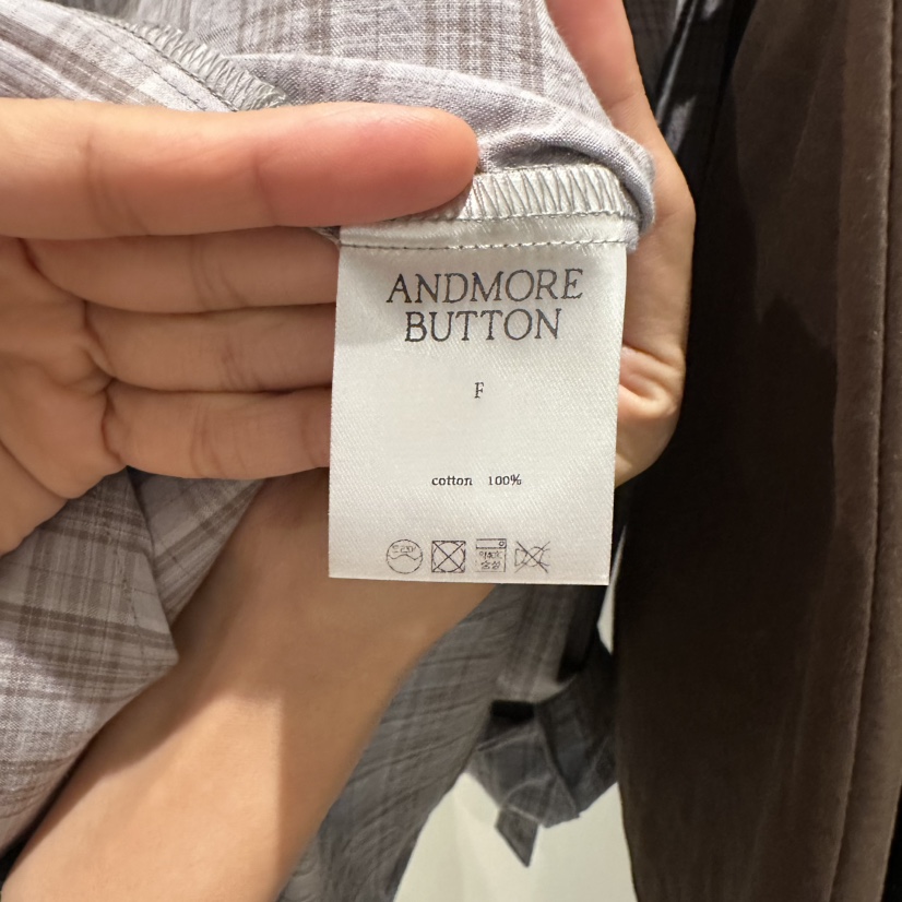 ANDMORE BUTTON韓國代購女士新品休閑時尚熱賣襯衫蕾絲衫ANDMORE BUTTON襯衫/蕾絲衫