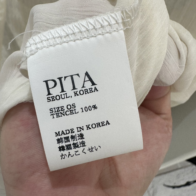 PITA/THEVERLIN韓國直郵女士新款人氣26夏季襯衫蕾絲衫高領PITA/THEVERLIN襯衫/蕾絲衫