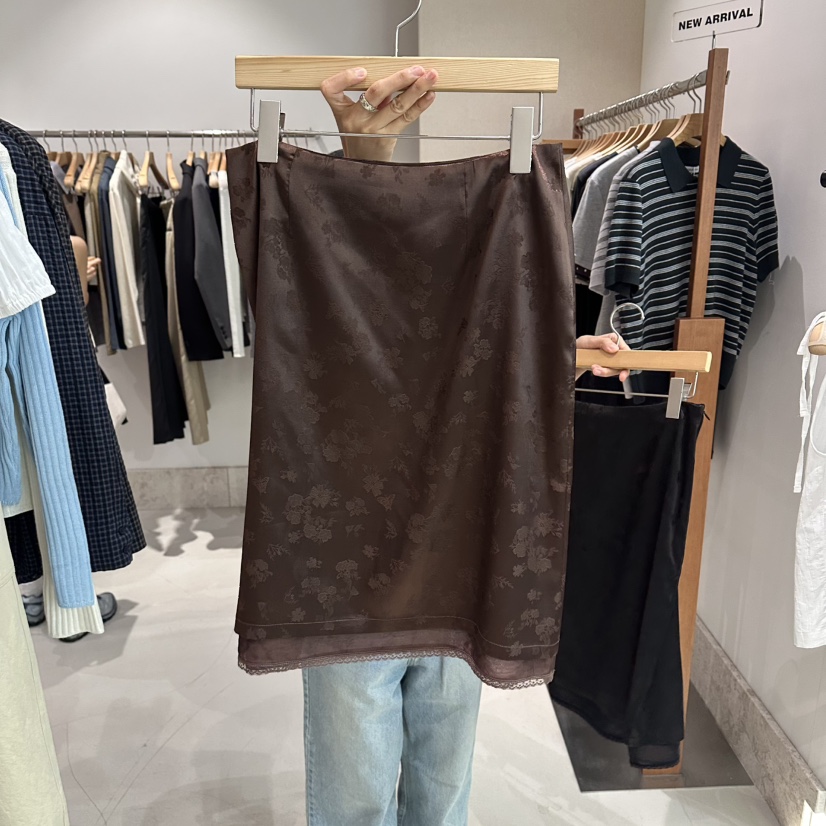 ANDMORE BUTTON韓國代購女裝新品時尚熱賣真品半身裙中短裙ANDMORE BUTTON半身裙/中短裙