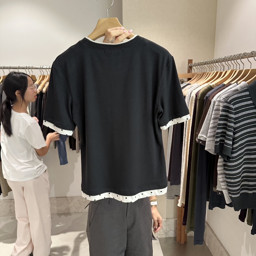 ANDMORE BUTTON韓國代購女裝新品26夏季熱賣真品人氣T恤ANDMORE BUTTONT恤