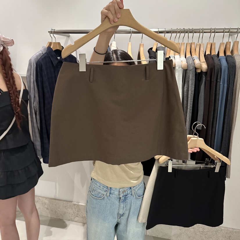 ANDMORE BUTTON韓國代購女士新款休閑時尚推薦26夏季裙褲ANDMORE BUTTON裙褲圖色1