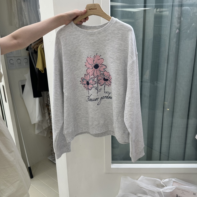 OURMOMENT韓國代購女裝新款真品人氣熱賣26夏季休閑時尚衛衣OURMOMENT衛衣圖色1