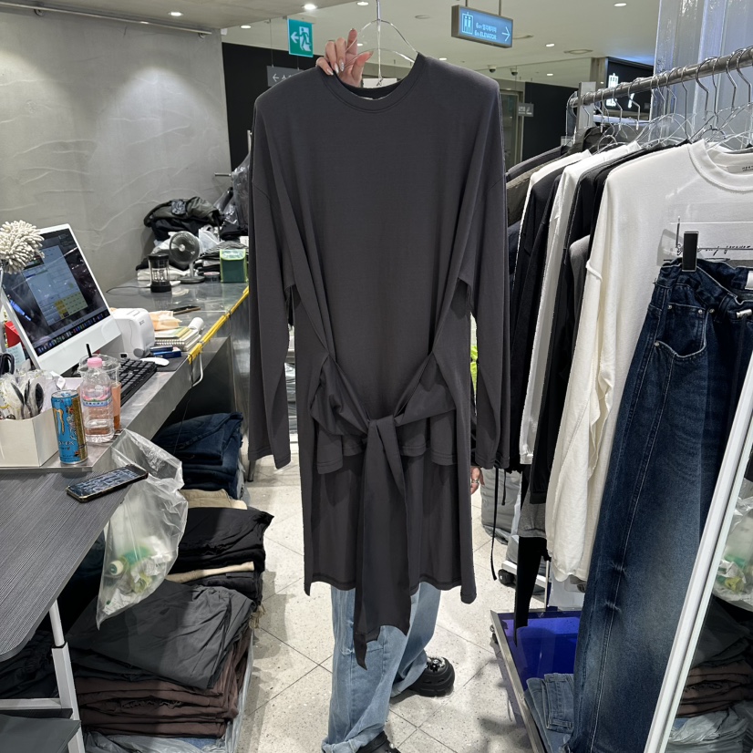 HERTZ-P韓國直郵女士新品26夏季推薦時尚人氣休閑長袖T恤HERTZ-P長袖T恤圖色1墨色