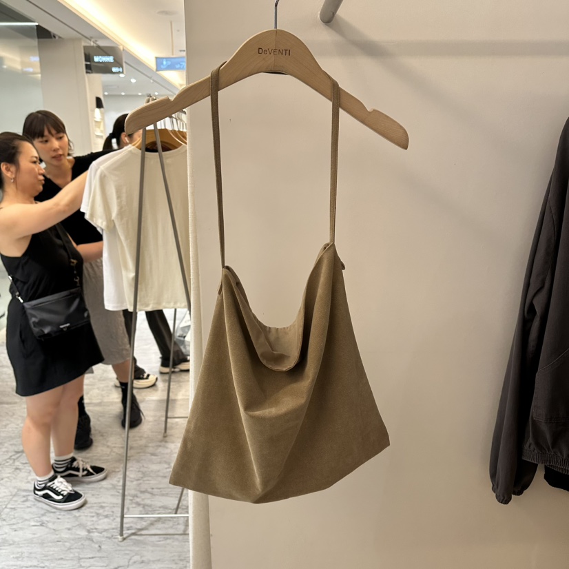 DE VENTI韓國代購女士新款人氣熱賣休閑真品單肩斜跨包絨DE VENTI單肩/斜跨包圖色2