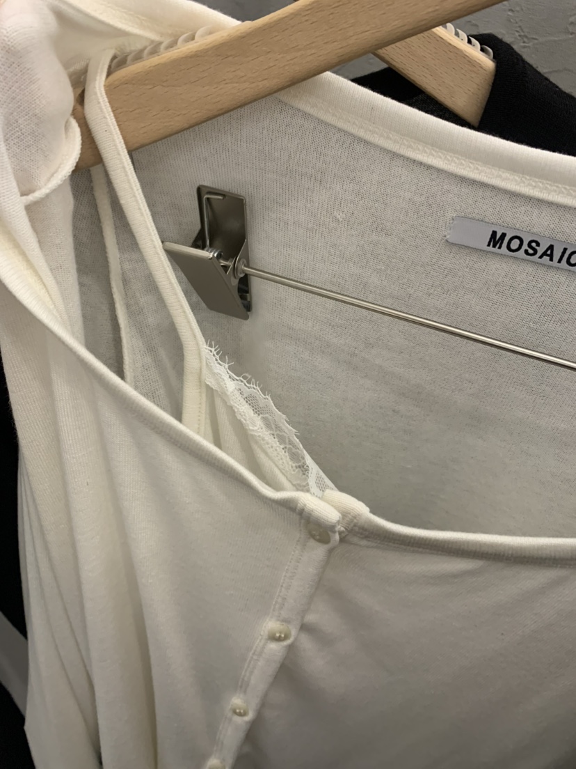 MOSAIC東大門實拍女裝新品推薦休閑時尚真品長袖T恤假兩件MOSAIC長袖T恤