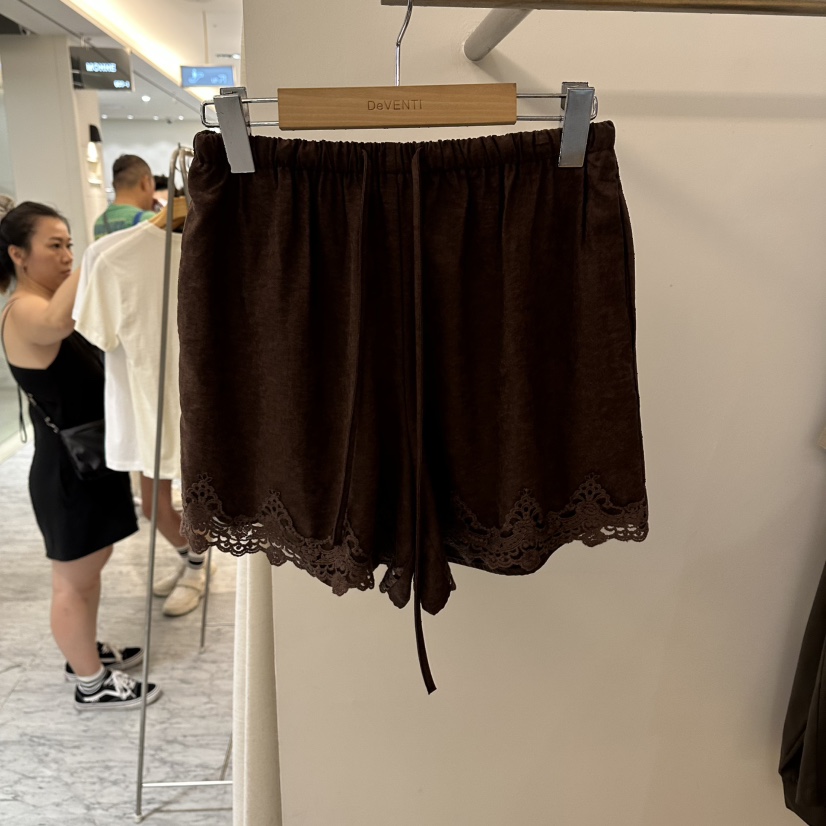 DE VENTI韓國代購女士新款休閑26夏季推薦真品時尚短褲蕾絲DE VENTI短褲圖色3