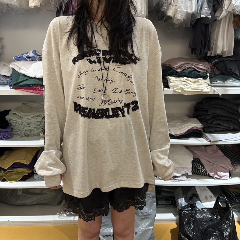 DE VENTI韓國代購女裝新品人氣時尚真品休閑熱賣長袖T恤DE VENTI長袖T恤圖色1