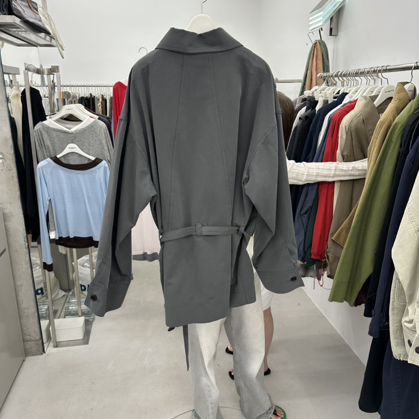 BREATHE東大門直郵女裝新品真品26夏季休閑時尚夾克含腰帶BREATHE夾克