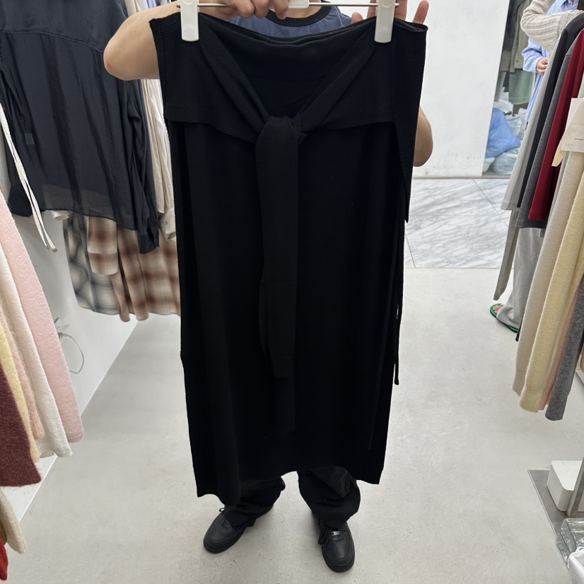 BREATHE東大門代購女裝新品26夏季推薦真品熱賣時尚休閑長裙BREATHE長裙圖色2黑色