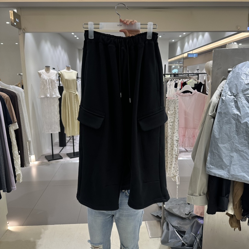 BENE韓國代購女裝新款休閑26夏季真品人氣推薦熱賣時尚短褲BENE短褲圖色3黑色