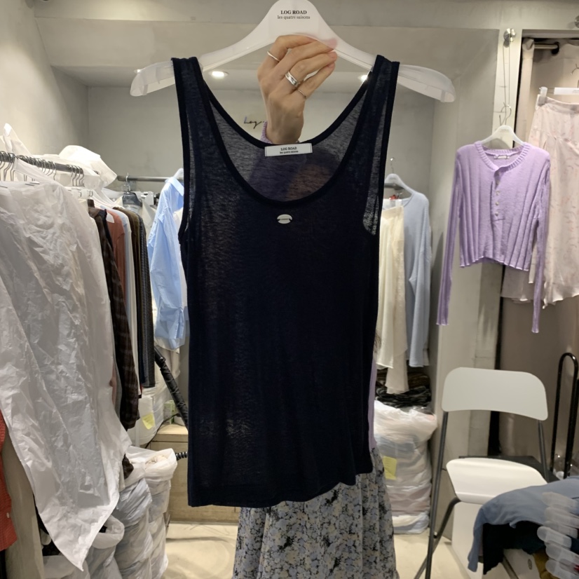 LOGROAD東大門直郵女裝新款推薦熱賣26夏季真品休閑吊帶背心LOG ROAD吊帶/背心圖色2